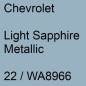 Preview: Chevrolet, Light Sapphire Metallic, 22 / WA8966.